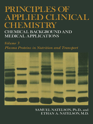cover image of Principles of Applied Clinical Chemistry